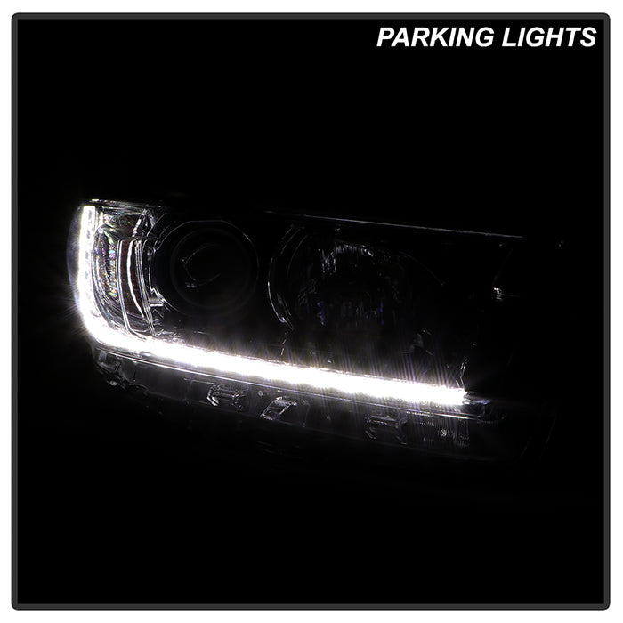 xTune Toyota Highlander 17-19 w/LED DRL Halogen Headlight - OE Black Right