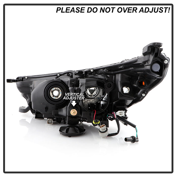 xTune Toyota Highlander 17-19 w/LED DRL Halogen Headlight - OE Black Right