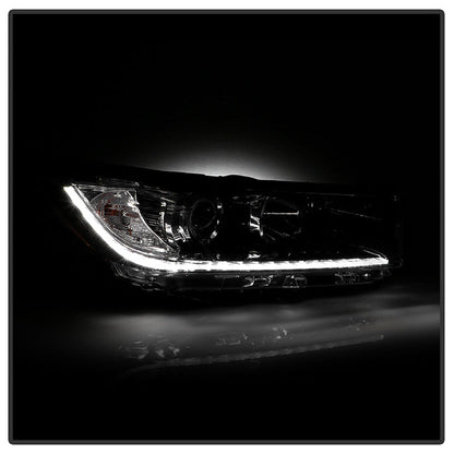 xTune Toyota Highlander 17-19 w/LED DRL Halogen Headlight - OE Black Right