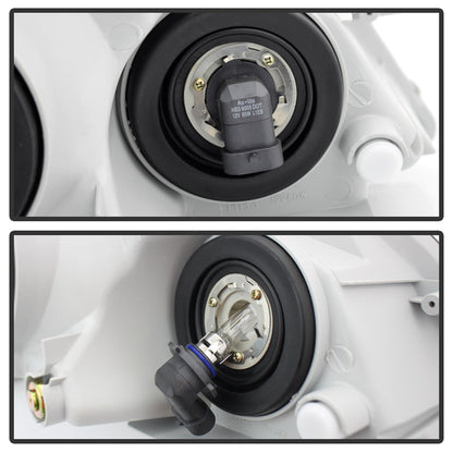 SPYDER Xtune Toyota Matrix 03-08 Crystal Headlights Black HD-JH-TM03-AM-BK 9023712