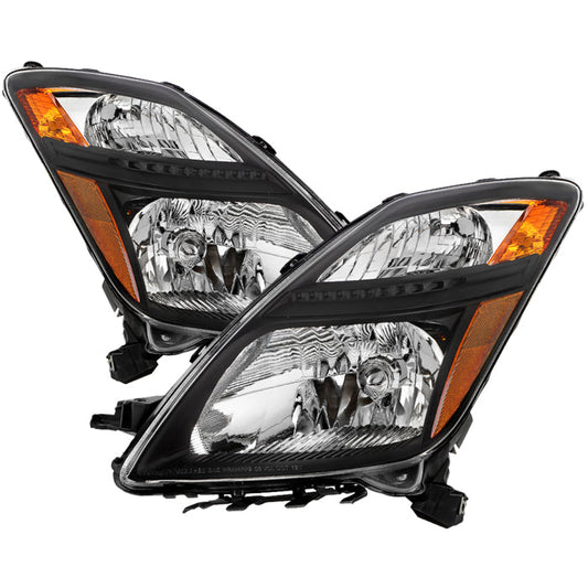 SPYDER xTune Toyota Prius Halogen Models Only 06-09 OEM Style Headlights - Black HD-JH-TPRI06-AM-BK 9035968