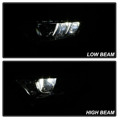 xTune Toyota RAV4 19-20 Driver Side Chrome Bezel LED Headlights- OE Left