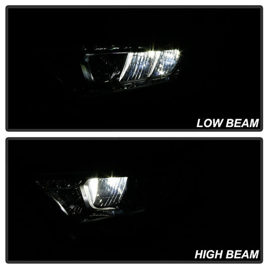xTune Toyota RAV4 19-20 Driver Side Chrome Bezel LED Headlights- OE Left