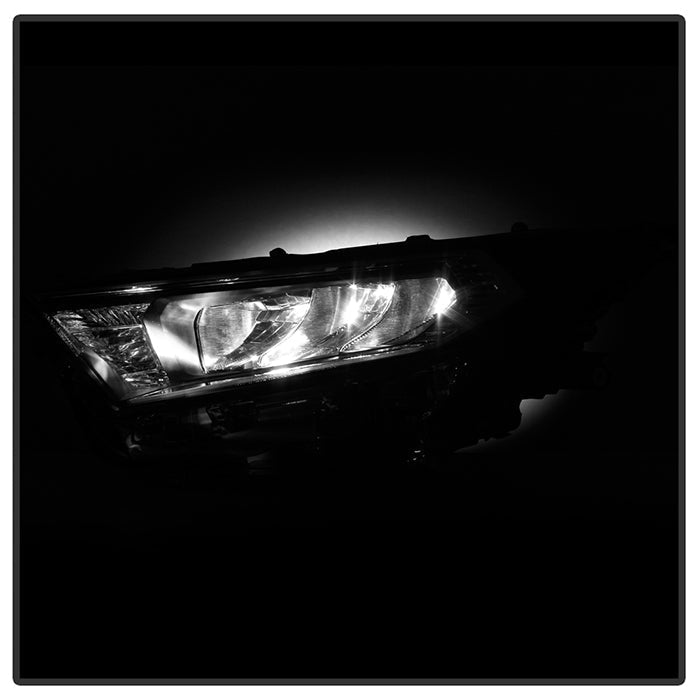 xTune Toyota RAV4 19-20 Driver Side Chrome Bezel LED Headlights- OE Left