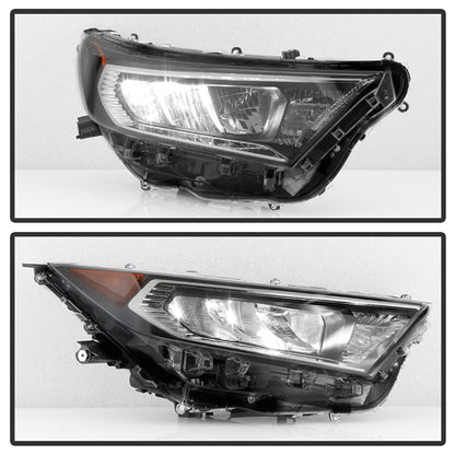 xTune Toyota RAV4 19-20 Passenger Side Chrome Bezel LED Headlights- OEM Right