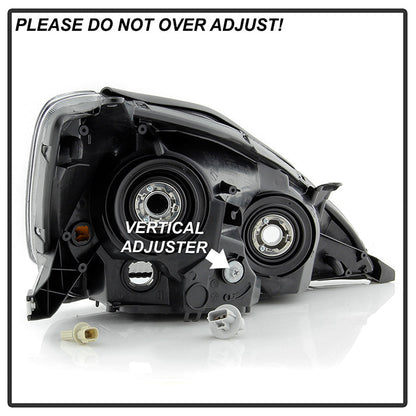 SPYDER xTune 04-05 Toyota Sienna Halogen ONLY OEM Style Headlights - Black (HD-JH-TSIE04-AM-BK) 9047565