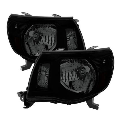 SPYDER Xtune Toyota Tacoma 05-11 Amber Crystal Headlights Black Smoked HD-JH-TT05-AM-BSM 9030420