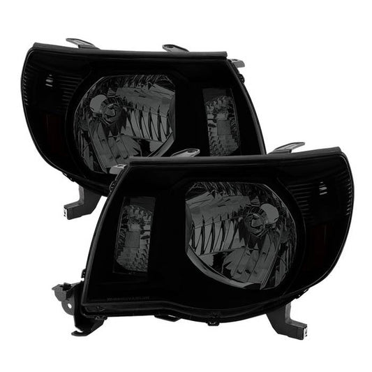 SPYDER Xtune Toyota Tacoma 05-11 Amber Crystal Headlights Black Smoked HD-JH-TT05-AM-BSM 9030420