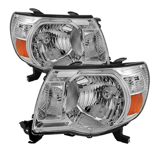 SPYDER Xtune Toyota Tacoma 05-11 Amber Crystal Headlights Chrome HD-JH-TT05-AM-C 5073891