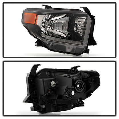 SPYDER 14-21 Toyota Tundra w/LED DRL OE Right Halogen Headlight - Black (HD-JH-TTU14-DRL-OE-BK-R) 9959288