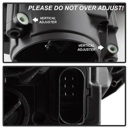 SPYDER xTune Volkswagen Golf 06-09 OEM Style Headlights Black - OEM Black HD-JH-VJ06-BK 9039966