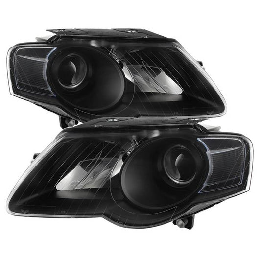 SPYDER Xtune Volkswagen Passat 06-10 (Halogen Only) Projector Headlights Black HD-JH-VWPAT06-BK 9025563