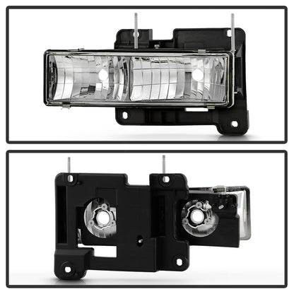 Spyder Chevy C/K Series 1500/2500 88-99/Chevy Tahoe 95-99Crystal Glass Headlights Chrm