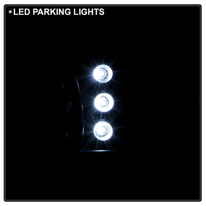 Spyder Ford Mustang 87-93 1PC LED (Replaceable LEDs)Crystal Headlights Black — 1RZU4