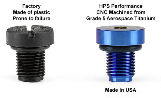 HPS Performance Titanium Coolant Bleed Screw for BMW / Mini Cooper