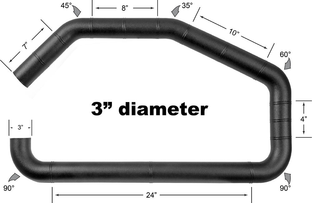 Airaid U-Build-It - 3in Intake Tube 100-300