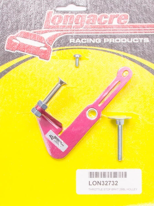 Longacre Primary Throttle Stop Bracket 2 BBL 52-32732
