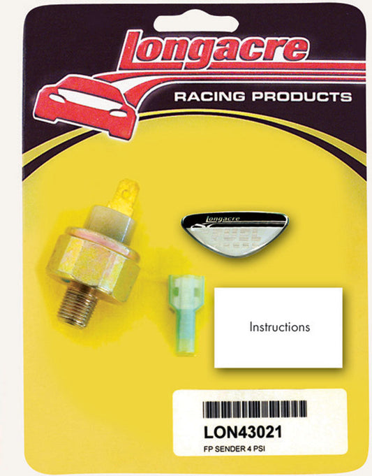 Longacre Fuel Pressure Sender 1/8in NPT 4psi 52-43021
