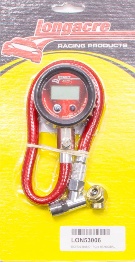 Longacre Tire Gauge Digital 0-60 PSI Basic 52-53006