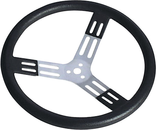 Longacre 15in. Steering Wheel Black With Bumps Nat. Fi 52-56820