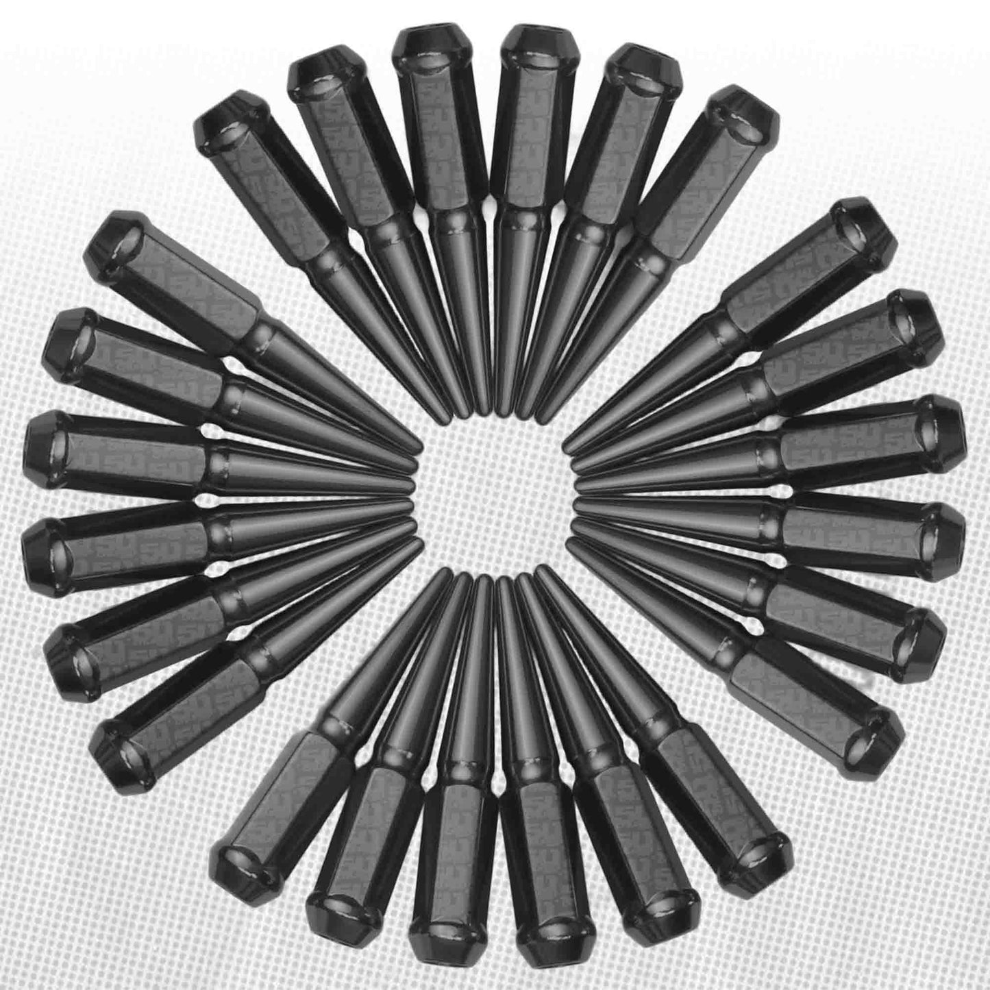 12x1.5mm Extended Spike Lug Nuts - 60 Degree Taper Seat