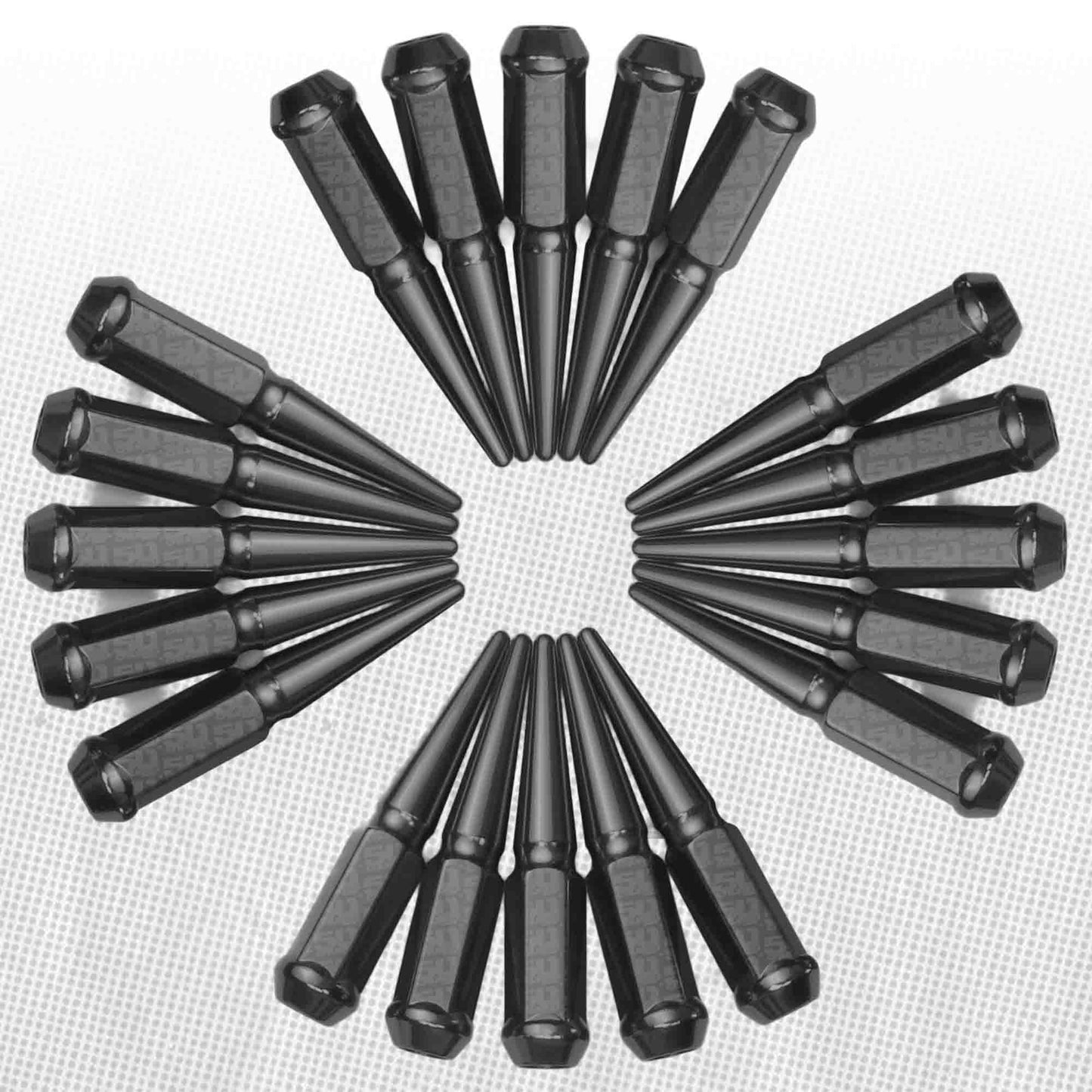 3/8-24 Extended Spike Lug Nuts - 60 Degree Taper Seat