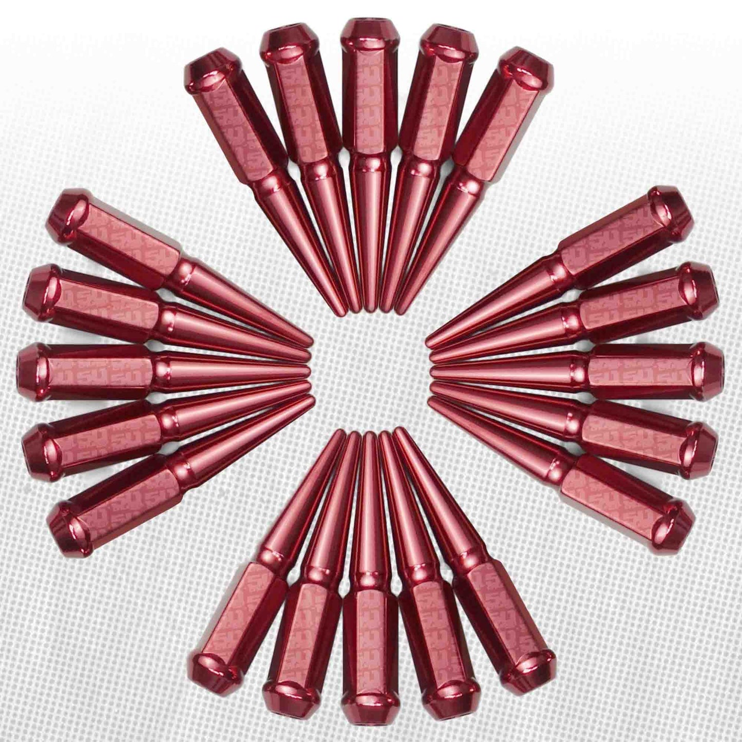10x1.25mm Extended Spike Lug Nuts - 60 Degree Taper Seat