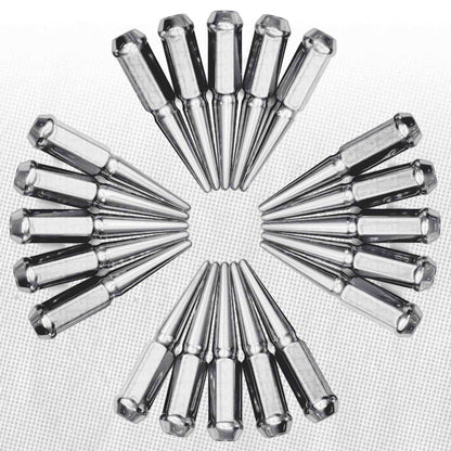 10x1.25mm Extended Spike Lug Nuts - 60 Degree Taper Seat