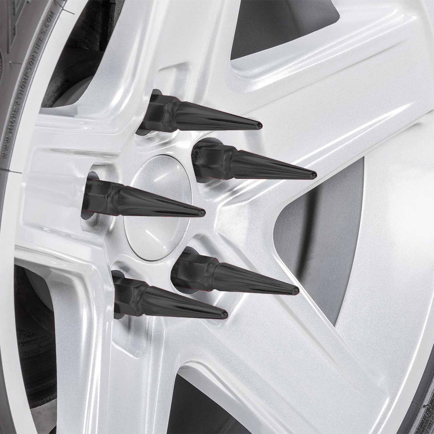 12x1.5mm Extended Spike Lug Nuts - 60 Degree Taper Seat