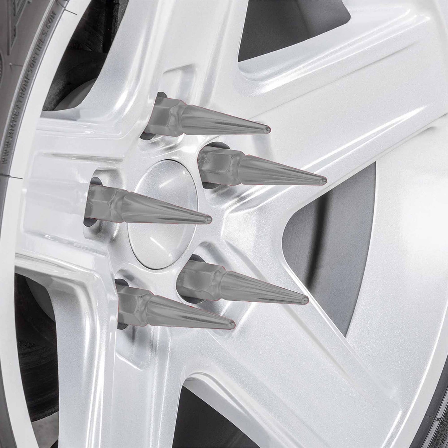 14x1.5mm Extended Spike Lug Nuts - 60 Degree Taper Seat