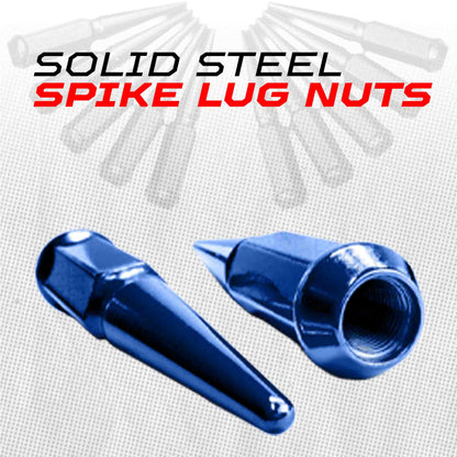 14x2.0mm Extended Spike Lug Nuts - 60 Degree Taper Seat