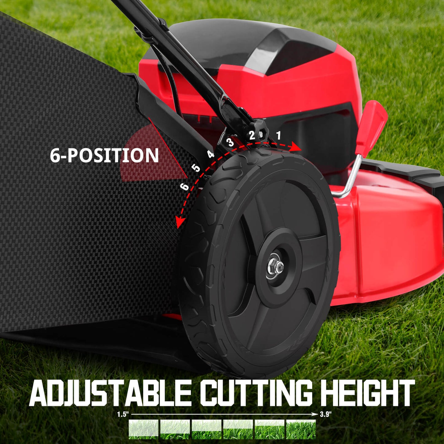PowerSmart 40V 21" Cordless Push Lawn Mower w/ Two 40V Batteries MB2400B