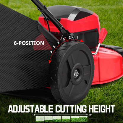 PowerSmart 40V 21" Cordless Push Lawn Mower w/ Two 40V Batteries MB2400B