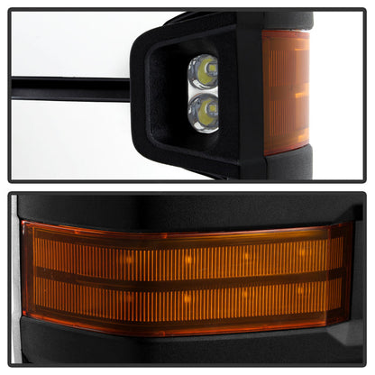 Spyder xTune Chevy Silverado 14-16 Heated Amber LED Signal Telescoping Mirrors