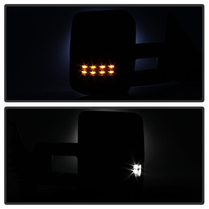 Spyder xTune Chevy Silverado 14-16 Heated Amber LED Signal Telescoping Mirrors