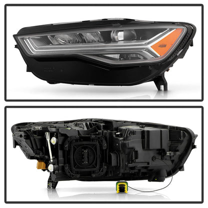 SPYDER 16-18 Audi A6 Left LED Headlight (PRO-JH-AA616-FLED-OE-L) 9959127