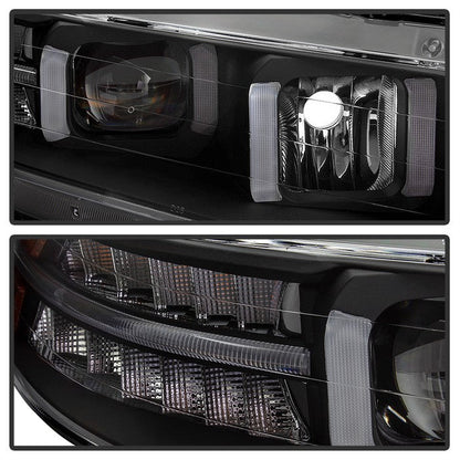 SPYDER xTune 04-08 Acura TL (Xenon/HID Models) Projector Headlights LT DRL - Black (PRO-JH-ATL04-DRL-BK) 9040474