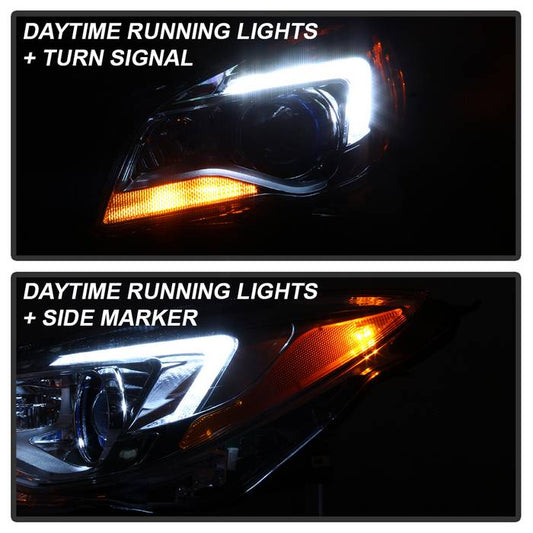 SPYDER xTune 14-17 Buick Regal Driver Side HID Projector Headlights - OEM Left (PRO-JH-BREG14-HID-L) 9943751