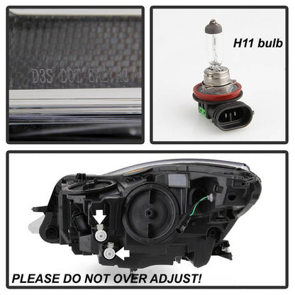SPYDER xTune 14-17 Buick Regal Passenger Side HID Projector Headlights - OEM Right (PRO-JH-BREG14-HID-R) 9943768