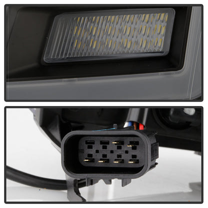 xTune 07-14 Cadillac Escalade DRL LED Light Bar Proj. Headlights