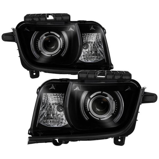 SPYDER xTune 10-13 Chevy Camaro CCFL Halo Projector Headlights - Black Smoked (PRO-JH-CCAM10-LED-BSM) 9040870