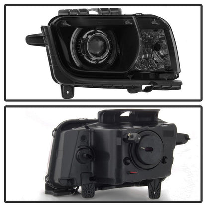 SPYDER xTune 10-13 Chevy Camaro CCFL Halo Projector Headlights - Black Smoked (PRO-JH-CCAM10-LED-BSM) 9040870
