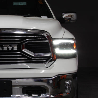 SPYDER 09-18 Dodge Ram 1500 (Halogen Model Only) Full LED Headlights - Black (PRO-JH-DR09-FLED-BK) 9050848