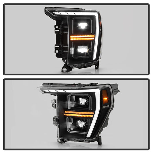SPYDER Xtune 21-23 Ford F150 (Halogen Models) Full LED Headlights - Black (PRO-JH-FF15021-FLED-BK) 9052590