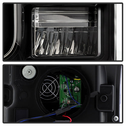 SPYDER xTune 17-19 Ford F250/350 Super Duty Halogen Only Full LED Headlights - Blk (PRO-JH-FF25017-FLED-BK) 9050824