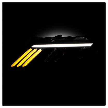 SPYDER xTune 10-12 Ford Fusion Projector Headlights - Light Tube DRL - Black Smoked (PRO-JH-FFU10-LB-BSM) 9041761