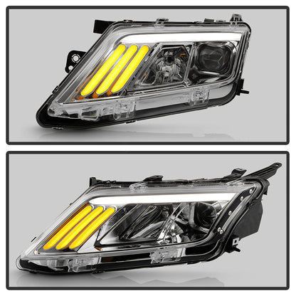 SPYDER xTune 10-12 Ford Fusion Projector Headlights - Light Tube DRL - Chrome (PRO-JH-FFU10-LB-C) 9041785