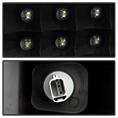 SPYDER Xtune Ford F250/350/450 Super Duty 08-10 Projector Headlights LED Halo Black PRO-JH-FS08-LED-BK 5076267
