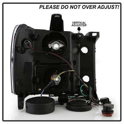 SPYDER Xtune GMC Sierra 1500/2500/3500 07-13 Projector Headlights LED Halo- Chrome PRO-JH-GSIE07-CFB-C 9032288