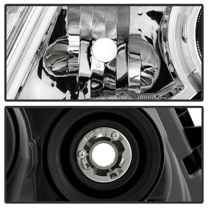 SPYDER xTune 11-17 Honda Odyssey Halogen Models Projector Headlights w/LED - Chrome (PRO-JH-HODY11-SQ-C) 9055256